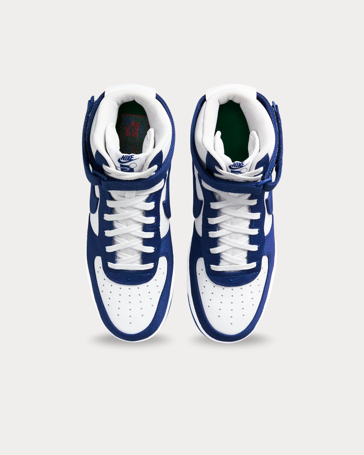 Nike - Air Force 1 High '07 Emb White / Blue Rush High Top Sneakers