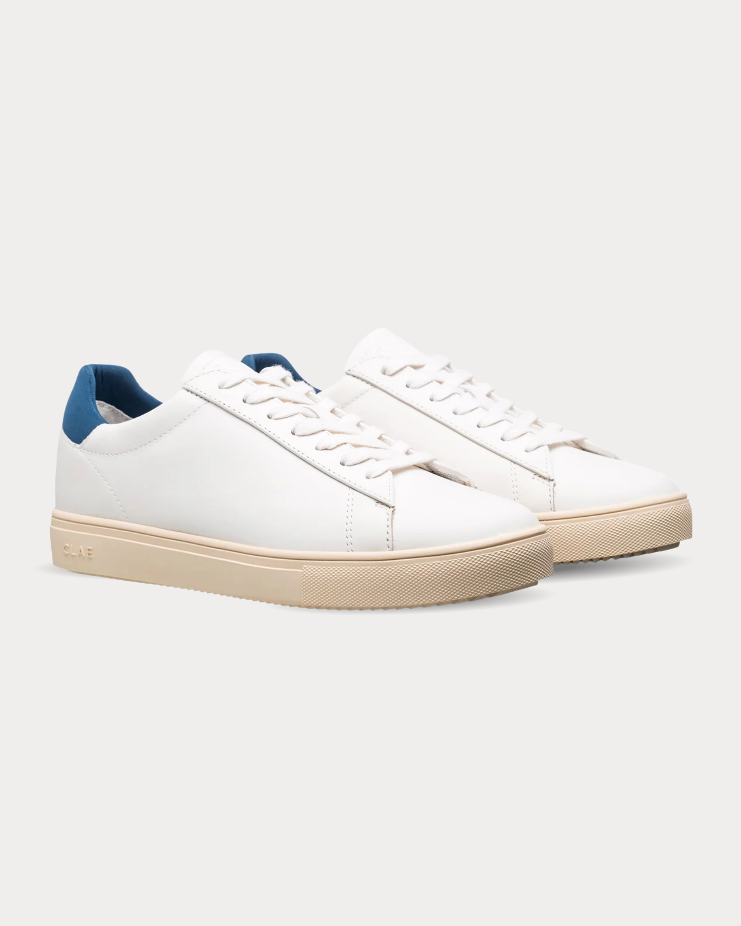 Clae Bradley California White Leather Stellar Blue