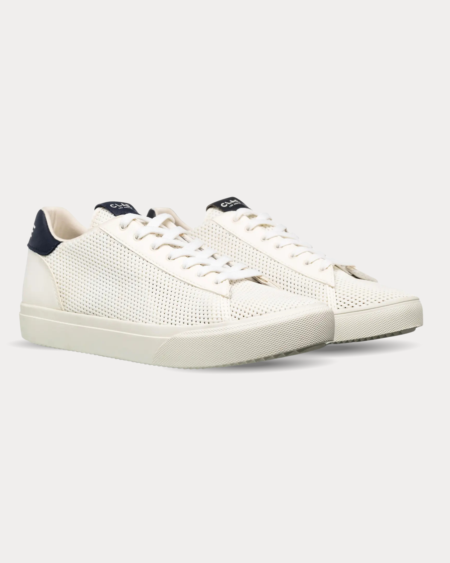 Clae - BRADLEY KNIT CLAE X SEAQUAL White & Navy Sneakers