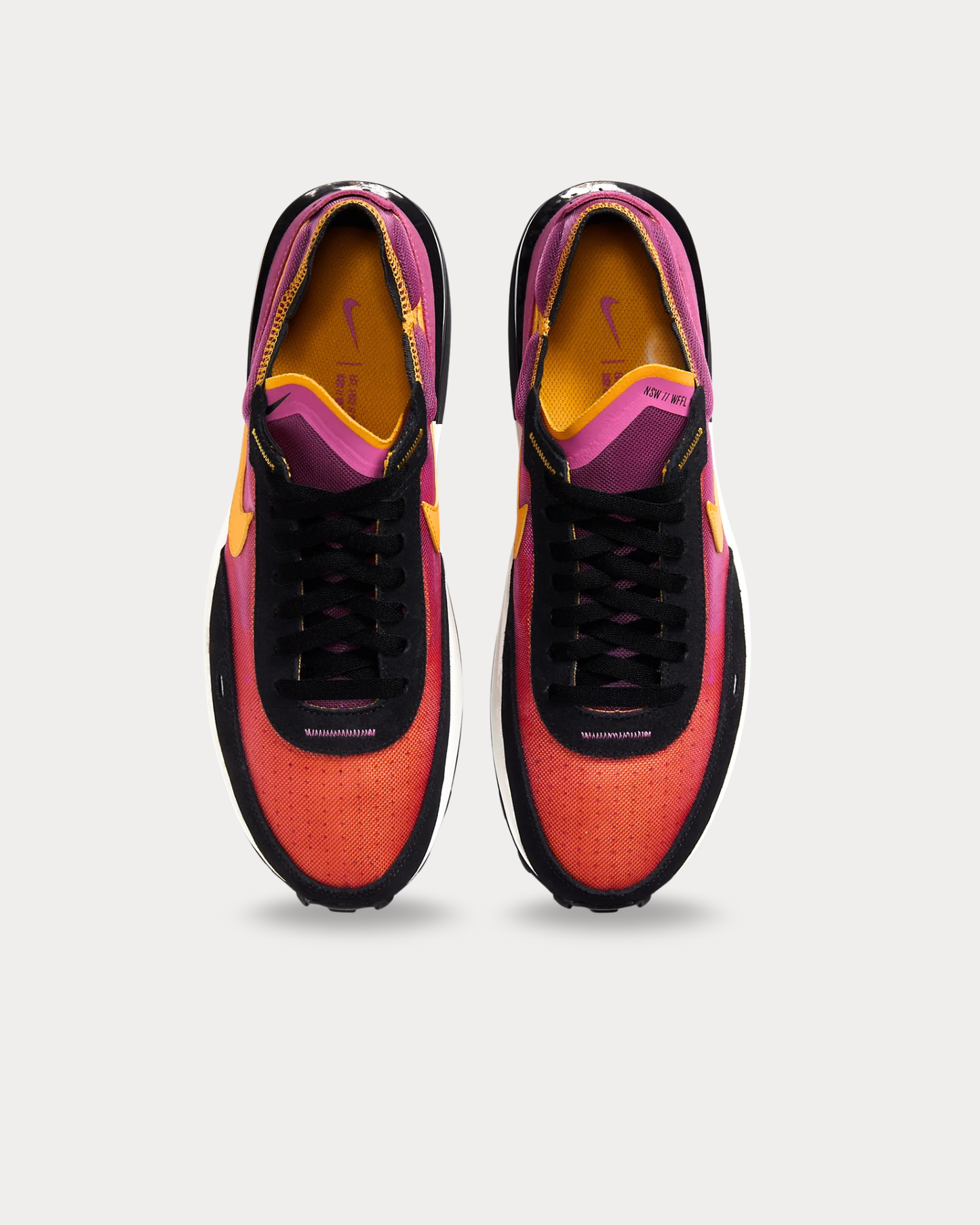 Nike - Waffle One Active Fuchsia / Black / Coconut Milk / University Gold Low Top Sneakers