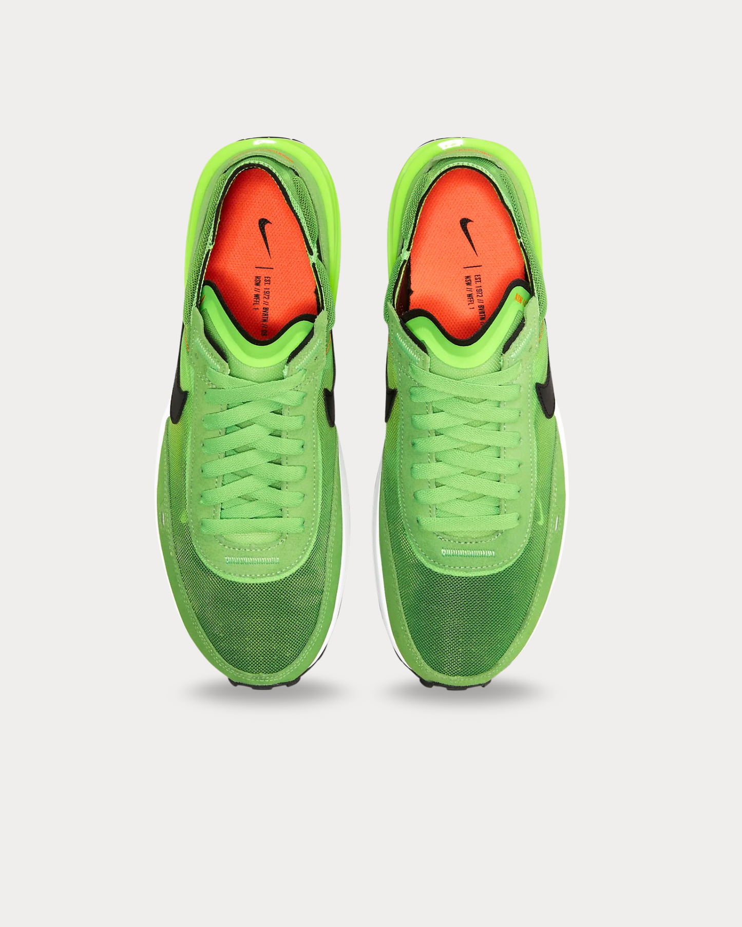 Nike - Waffle One Electric Green / Mean Green / Hyper Crimson / Black Low Top Sneakers