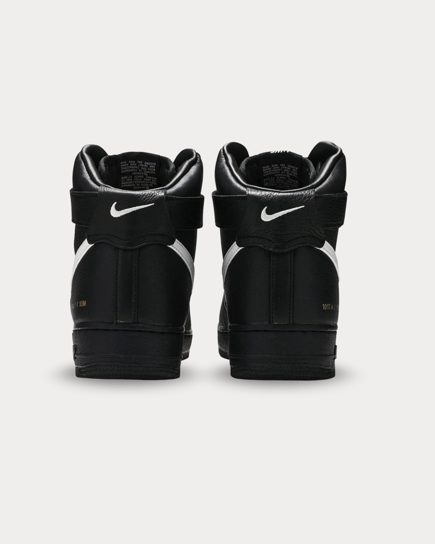 Nike x ALYX - Air Force 1 Black & White High Top Sneakers