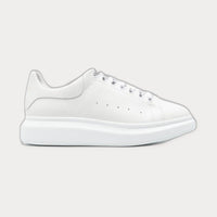 Oversized Leather Sneakers White