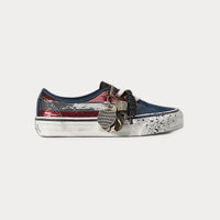 Vans Premium Authentic Striped Sneakers Blue