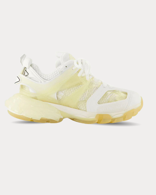 Balenciaga - Track Clear Sole White Low Top Sneakers