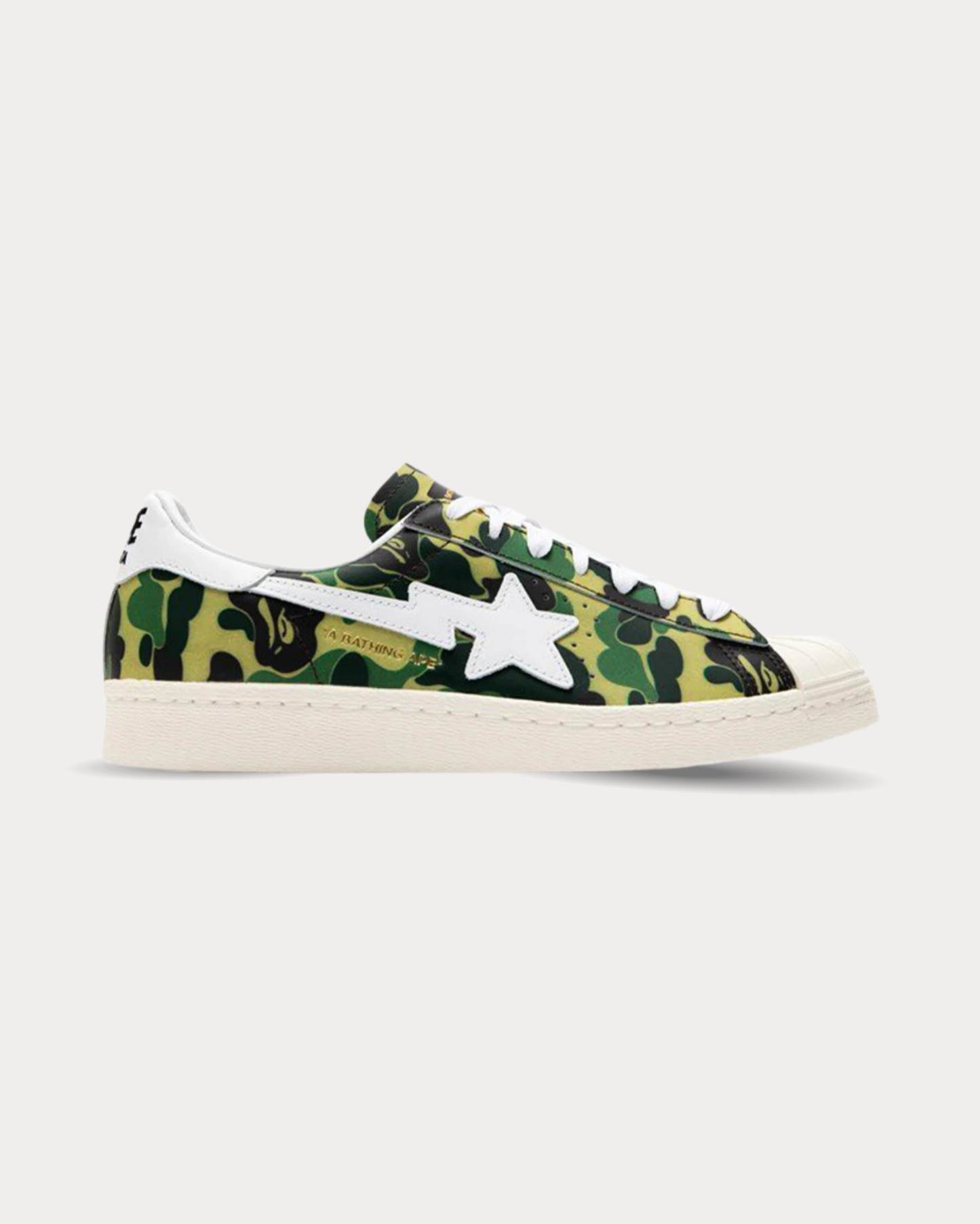 adidas x BAPE - Superstar 80s Off White / Ftwwht / Goldmt Low Top Sneakers