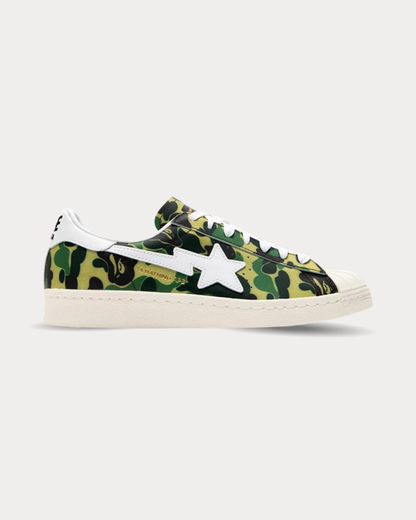 adidas x BAPE - Superstar 80s Off White / Ftwwht / Goldmt Low Top Sneakers