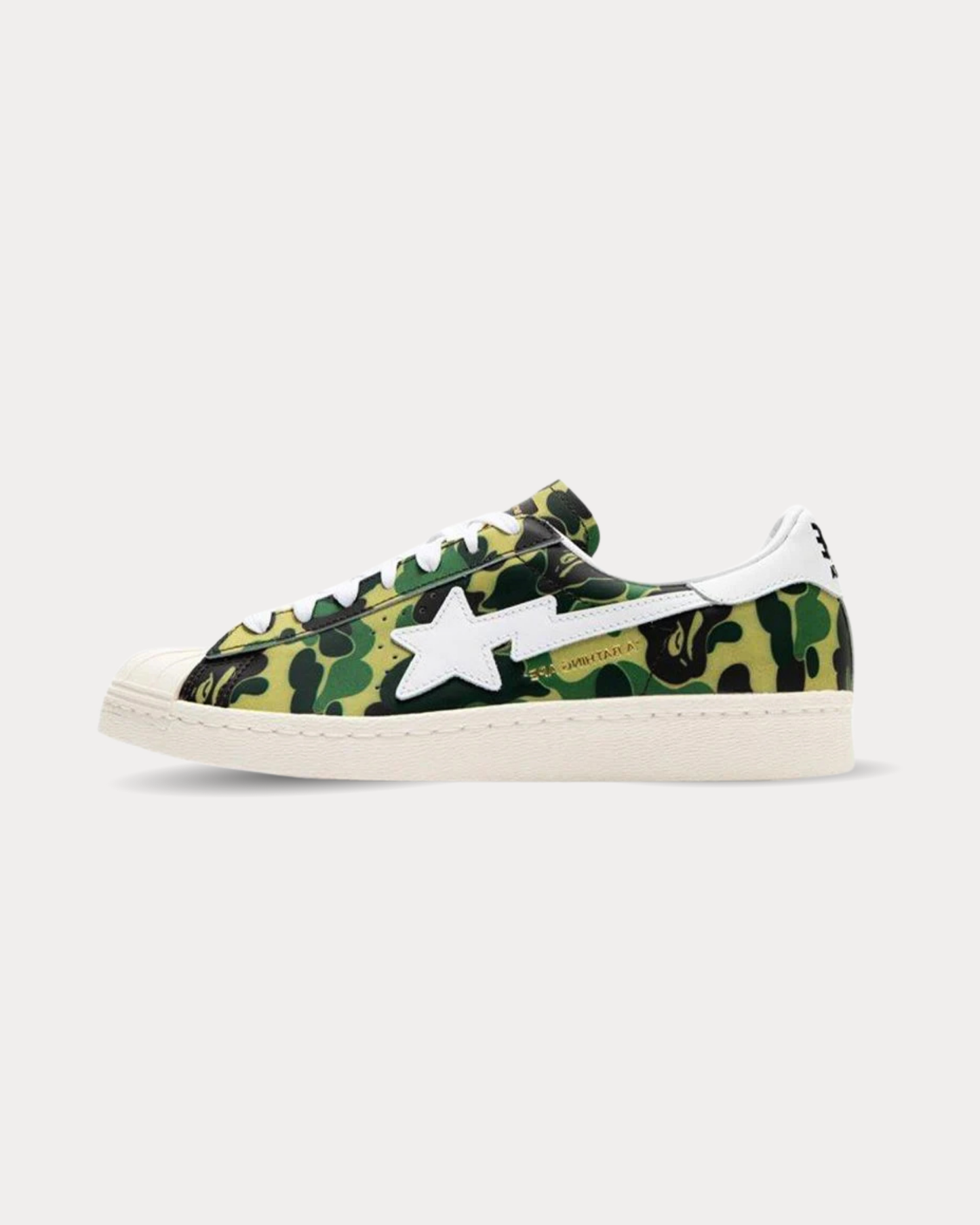 adidas x BAPE - Superstar 80s Off White / Ftwwht / Goldmt Low Top Sneakers