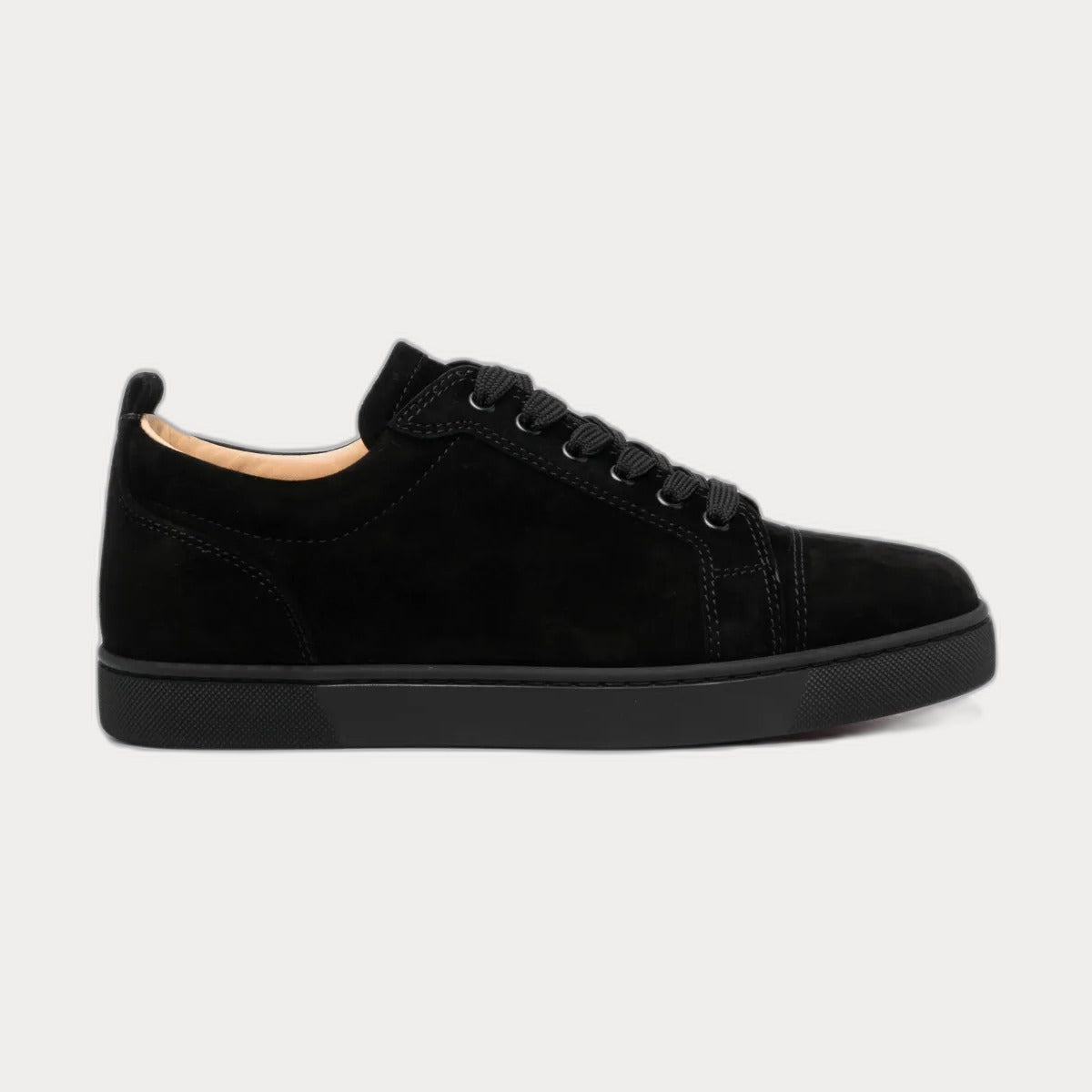 Christian Louboutinsuede Lace-Up Sneakers Black