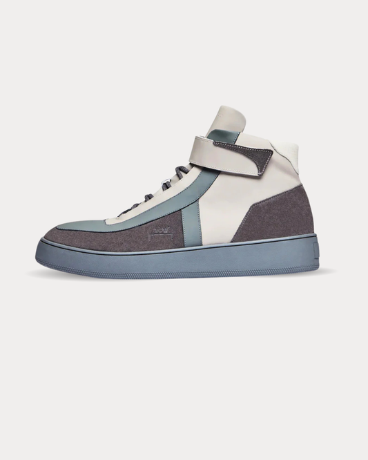 A-COLD-WALL- Corbusier Hi White & Grey High Top Sneakers