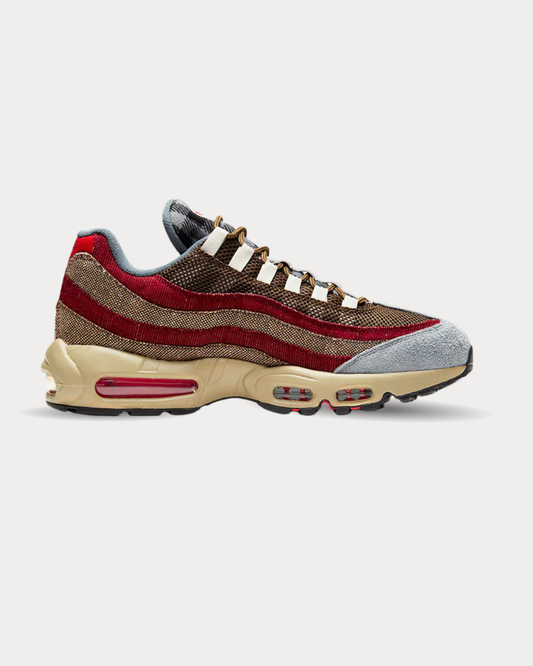 Nike - Air Max 95 Halloween Velvet Brown & Red Low Top Sneakers