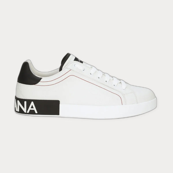 Dolce & Gabbana Logo-Patch Low-Top Sneakers White