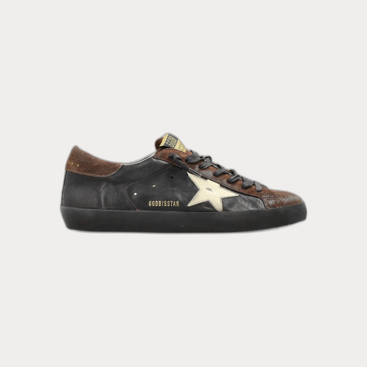 Golden GooseSuper-Star Panelled Leather Sneakers Black