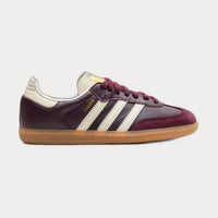 Adidas Samba OG  Maroon/Core White/Gold Metallic Sneakers Red