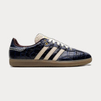 X Wales Bonner Samba OG Navy Croc Sneakers Blue