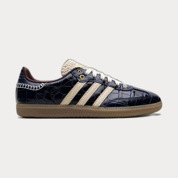 X Wales Bonner Samba OG Navy Croc Sneakers Blue