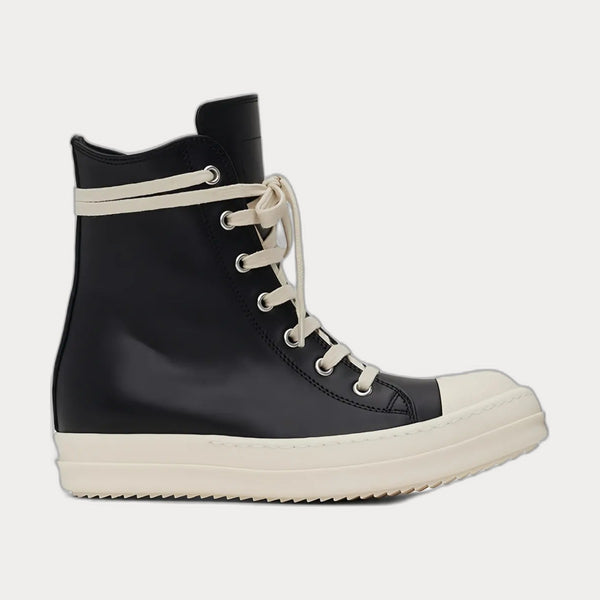Rick Owenslace-Up High-Top Sneakers Black