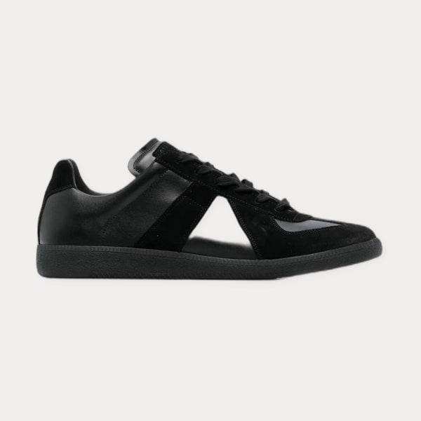 Maison Margiela Replica Low-Top Leather Sneakers Black